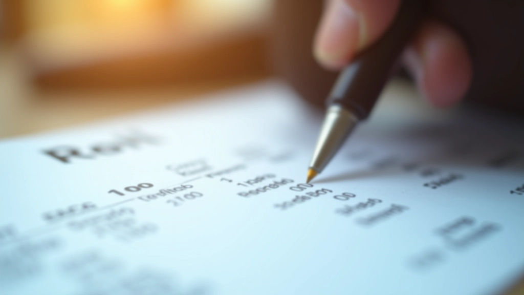 Detailní pohled na vyúčtování se zvýrazněnými klíčovými sekcemi a složkami