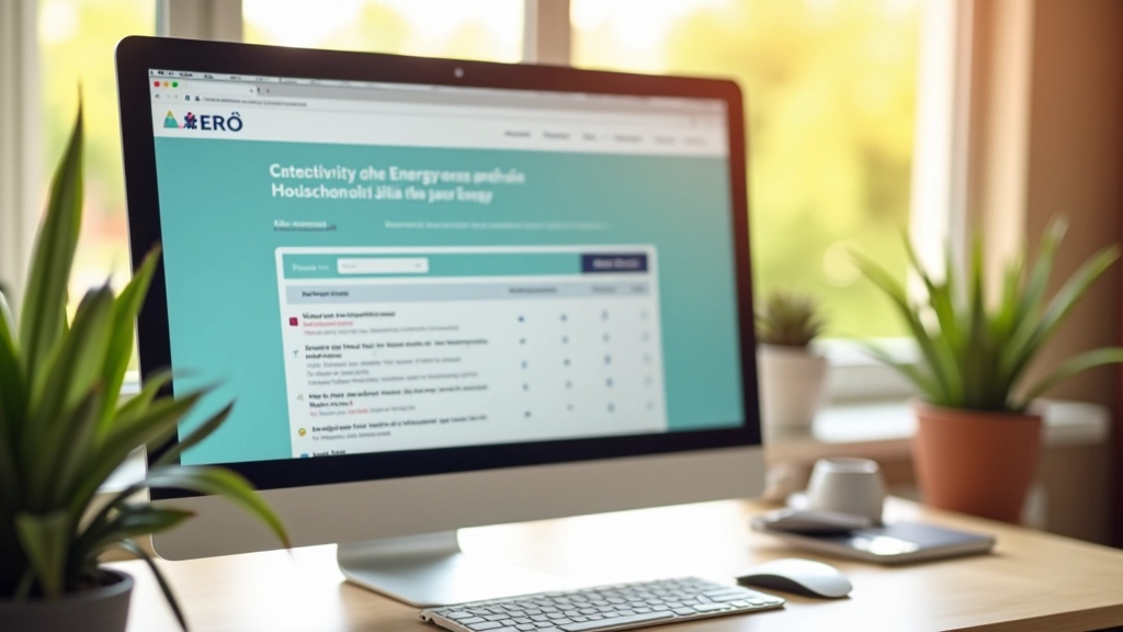 Obrazovka počítače s webem ERÚ, kurzor na tlačítku srovnávače