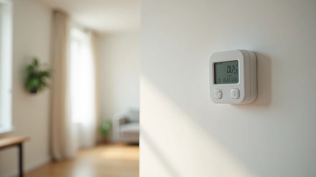 Moderní domácnost s energetickým měřičem a termostátem