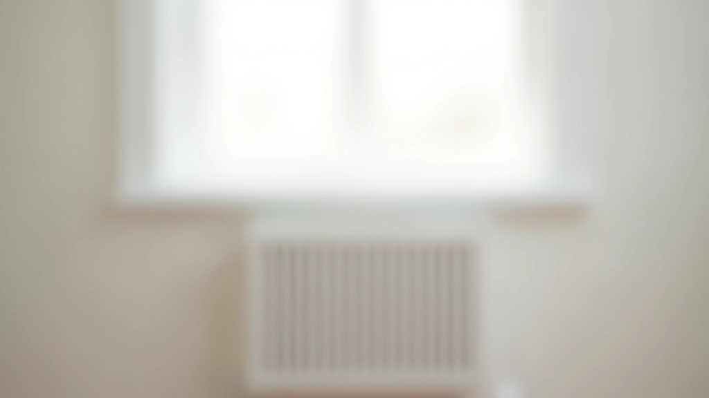Radiátor v místnosti s neobsazeným místem, vycházející slunečné světlo